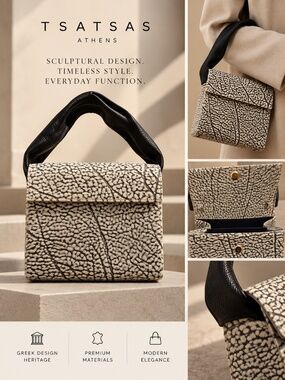 TSATSA Nubuck Leather Handbag